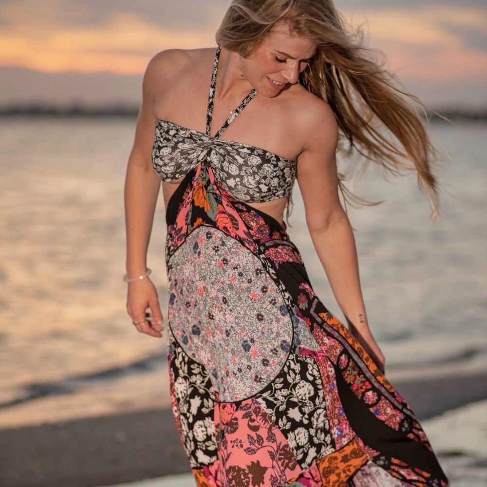 FREE PEOPLE California Love Maxi Dress Small